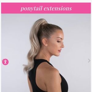 Hidden Crown ponytail | light warm blonde with golden highlights | #2412